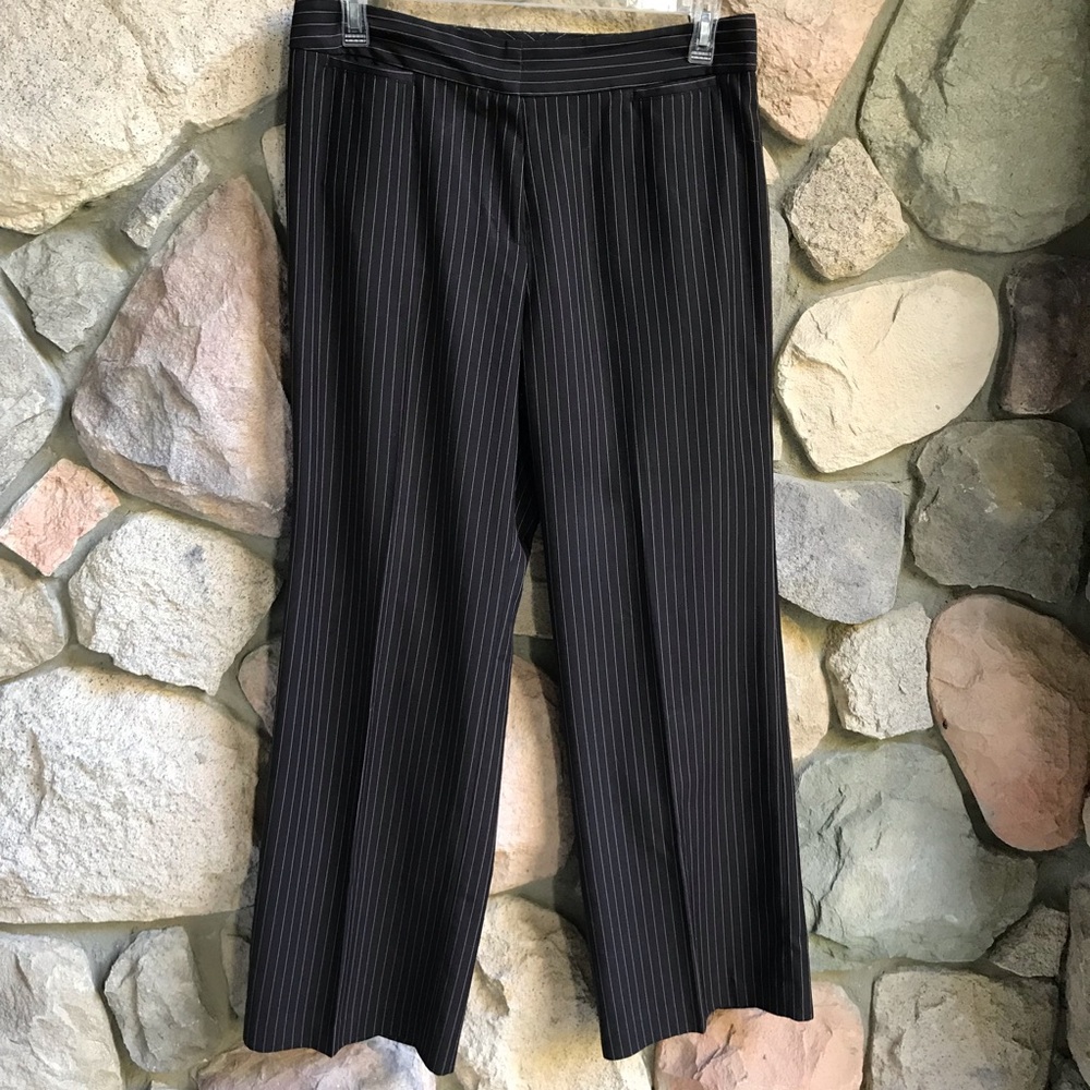 Bogart Black & Pink Striped Pants Sz 12